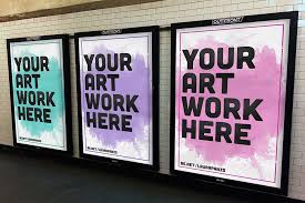 Download Free Subway Advertisement Mockup In Psd Subway Advertisement Mockup Psd Nyc Subway Billboard Design Subway