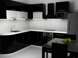 A splash of color, like red mixed in with the black, makes for a dramatic, fun look as well. Black And White Kitchen Interior Interior Design Kitchen Kitchen Interior Modern Black Kitchen