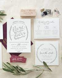 Reese Suite Hand Lettered Wedding Invitations Bright Wedding Invitations Red Wedding Invitations