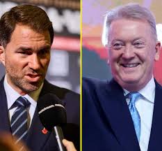 Eddie Hearn says he's never said hello or shook Frank Warren's hand even  after awkward first meeting