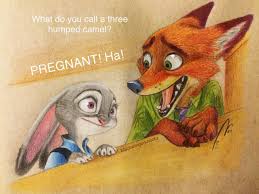 Two camels are walking through the desert. Art By The Insane Seriously I Love Zootopia The Characters Are