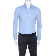 Whatever you're shopping for, we've got it. Ralph Lauren Blue Cotton Knit Oxford Button Down Shirt M Ralph Lauren Tlc