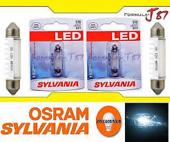Sylvania Premium Led Light 578 White Two Bulbs Dome Map Mirror Trunk Cargo Oe Ebay