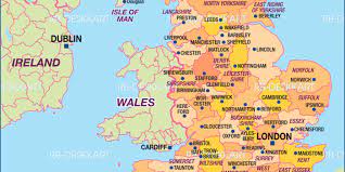 Europakarte die karte von europa. Karte Von England Politisch Bundesland Provinz In Grossbritannien Welt Atlas De
