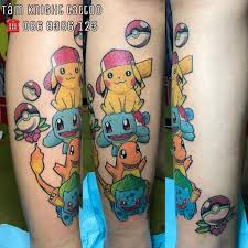 Hình xăm hoạt hình đẹp. Pokemon Tattoo Hinh XÄƒm Pokemon Pikachu Tattoo Charmander Tattoo Hinh XÄƒm Hoáº¡t Hinh Hinh XÄƒm Mau Ä'áº¹p Hinh Tatuagem Tatuagens De Anime Tatuagem Masculina