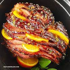 Slow Cooker Ham Recipe With Orange Glaze - Easy And Delish