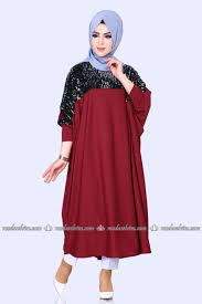 Payet Detayli Panco 4072ef311 Bordo Moda Selvim Moda Stilleri Payet Giyim