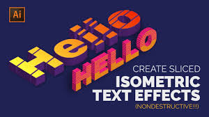 This is how i created it using blend tool to create those. Create Sliced Or Cut Isometric 3d Text Effects In Adobe Illustrator Vectortwist