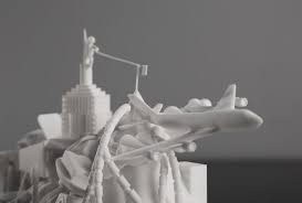 Modla Damilola Odusote Collaborate On 3d Printed Nike Air Force 1 Sculpture Prints Sculpture 3d Printing