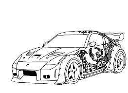Tons of awesome nissan 350z wallpapers to download for free. Super Car Nissan 350z Coloring Page Cool Car Printable Free Coloring And Drawing