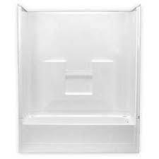 The white tub and its gold clawed feet evokes the feeling of ultimate opulence, for those willing to spare no stone a truly geometric genius this bathtub and shower combo with its rectangular design is simplistic yet elegant. Tub Shower Combo Insert 60 Two Piece Right Hand Re8623rt Super Home Surplus Store View