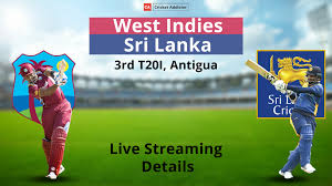 Where to watch sri lanka live streaming. West Indies Vs Sri Lanka 2021 3rd T20i When And Where To Watch Live Streaming Details