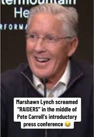 Marshawn Lynch Welcomes Pete Carroll to the Raiders