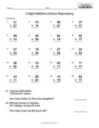 If you are looking for 1 digit addition or subtraction. 2 Digit Addition No Regrouping B Teaching Squared