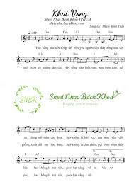 Khát Vọng - Sheet Nhạc Bách Khoa TPHCM