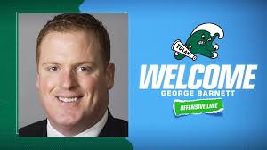 Tulane Football Names George Barnett as Offensive Line Coach