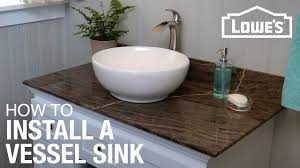 how to install a vessel sink youtube