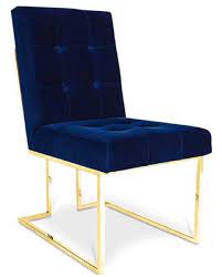 With design of perfect height & curved seat of this product, the user's back will become well in sitting that leads to easy conversations. Casa Padrino Luxury Chesterfield Velvet Dining Chair Dark Blue Gold 48 X 67 5 X H 90 Cm Dining Room Furniture