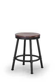 The tubular foot rest not only supports your feet, but acts as an additional reinforcement that heavy duty restaurant bar stool. Buy Trica S Sal Backless Swivel Stool With Wood Seat Free Shipping