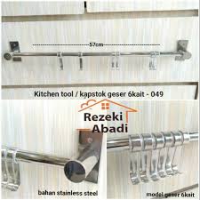 Piring, gelas, panci, botol dll memiliki tempat tersendiri sehingga mudah diambil pada saat dibutuhkan. Kitchen Tool 57cm Gantungan Wajan Gantungan Baju Cantolan Panci Shopee Indonesia