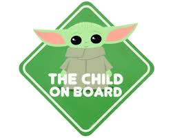 Star Wars The Mandalorian The Child On Board Car Decal