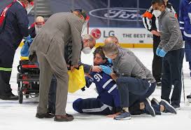 Montreal's corey perry skated into tavares just after tavares was checked to the ice by defenseman ben chiarot. 5hngdo In9czdm
