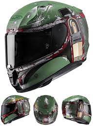 2 Casques De Moto Star Wars Kylo Ren Et Boba Fett Par Hjc Motorcycle Helmet Design Boba Fett Motorcycle Helmet Helmet