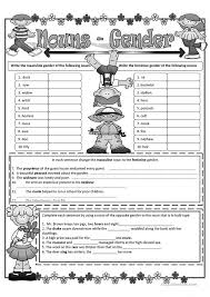 Nouns And Gender English Esl Worksheets For Distance Learning And Physical Classrooms In 2020 Nouns Gender Teaching Grammar