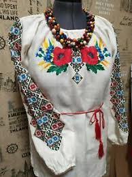 Вишиванки вучної роботи та машинна вишивка. Ukrainian Embroidered Women S Shirt Vishivanka Vishita Sorochka Ebay