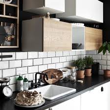 Ikea has plenty of wood furniture that will be perfectly suitable with modern and contemporary kitchen. Kitchen Subway Tiles Timber Kitchen Design New Kitchen Ikea Kitchen