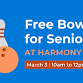 Free Bowling for Seniors at Harmony Bowl