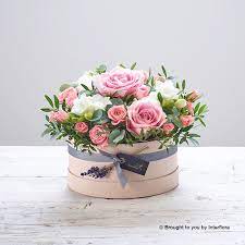 Pink Rose Hatbox Navan Flowers