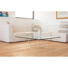 Plateau en verre transparent extra clair, fumé. Table Basse Cristal Carree