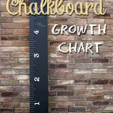 Create Your Own Chalk Board Ruler Growth Chart Diy