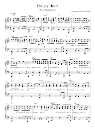 Скачай bruce springsteen hungry heart и bruce springsteen hungry heart the river 1980. Hungry Heart By Bruce Springsteen Sheet Music For Piano Solo Musescore Com