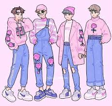 Aesthetic Soft Oufit In Draw Of Boy In 2020 Cute Art Styles Drawing Clothes Art Clothes