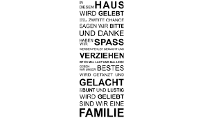 Holzschild dekoschilder schild familienregeln schild. Wandtattoo In Diesem Haus Wird Gelebt Geben Wir Eine Zweite Chance