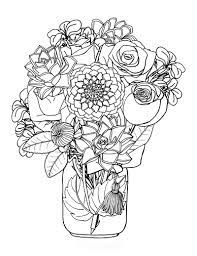 Open any of the printable files above by clicking the image or the link below the image. 112 Beautiful Flower Coloring Pages Free Printables For Kids Adults