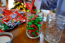 It will make the poem hang nicely on the jar. M M Christmas Poem Candy Jar Tutorial Simple Sojourns