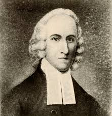 Portrait of Jonathan Edwards, in plain coat and bands of Presbyterian  minister, c1750
