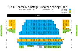 pace center seating chart theatre in denver