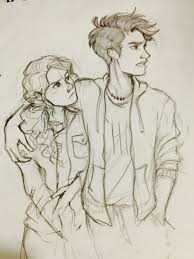 Vvivaa I M In The Midst Of A Terrible Art Block But I Found A Cute Photo Of Andrew Garfield And Percy Jackson Fan Art Percy Jackson Art Cute Couple Drawings