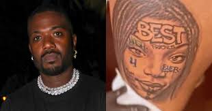 Ray J Gets Tattoo of Brandy With Face Tats