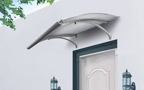 Awning cost calculator metal awning prices by material metal awning costs by style labor costs to install a metal awning they require the metal awning itself and footings, brackets, and supports. The Haymen Door Canopy 1400x900mm Silver Metal Brackets Tinted Premium Cover
