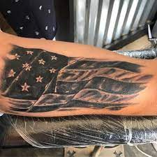 The flag should never be displayed with the union down, except as a. 85 Best Patriotic American Flag Tattoos I Love Usa 2019