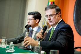 Image result for images of Mexico leaders negotiate with Trump administration's leader on traffits and migration on June 5, 2019