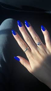 If you want ladies nails, make them. Pin By Lauren Patton On Unhas Feitas Blue Gel Nails Almond Acrylic Nails Acrylic Nails Coffin Short
