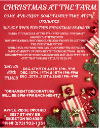 Hey friends , here is the details for the Christmas at the farm! We are so  excited for everyone to come out and find a great family ornament or  special gift.