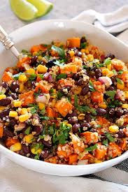 Shredded carrot is often used. Roasted Sweet Potato Black Bean Quinoa Salad Recipe Crunchy Creamy Sweet