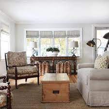 3r studios striped round water hyacinth and seagrass coffee table ottoman. Seagrass Trunk Design Ideas